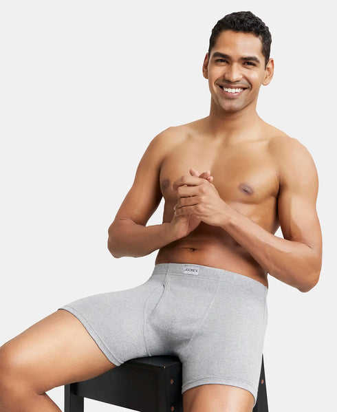 Jockey Cotton Rib Solid Boxer Brief Multi Pack
