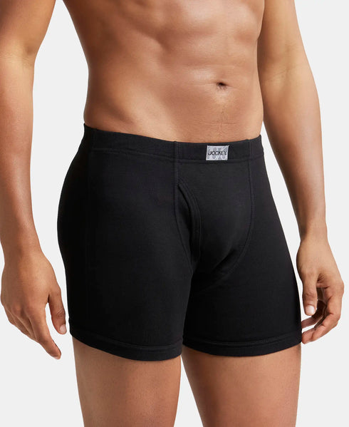 Jockey Cotton Rib Solid Boxer Brief Multi Pack