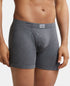 Jockey Cotton Rib Solid Boxer Brief | Charcoal Melange