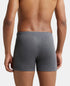 Jockey Cotton Rib Solid Boxer Brief | Charcoal Melange