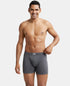 Jockey Cotton Rib Solid Boxer Brief | Charcoal Melange