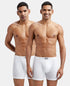 Jockey Cotton Ribbed Boxer Brief Combo | White