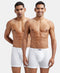 Jockey Cotton Ribbed Boxer Brief Combo | White