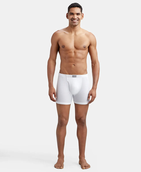 Jockey Cotton Ribbed Boxer Brief Combo | White