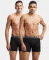 Jockey Cotton Ribbed Boxer Brief Combo | Black