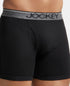 Jockey Cotton Ribbed Boxer Brief Combo | Black