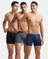Jockey Ultrasoft Waistband Rib Boxer Brief | Black Navy Charcoal Melange
