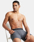 Jockey Ultrasoft Waistband Rib Boxer Brief | Black Navy Charcoal Melange