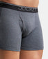Jockey Ultrasoft Waistband Rib Boxer Brief | Black Navy Charcoal Melange
