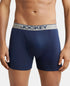 Jockey Ultrasoft Waistband Rib Boxer Brief | Black Navy Charcoal Melange