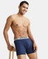 Jockey Ultrasoft Waistband Rib Boxer Brief | Black Navy Charcoal Melange