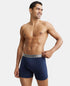 Jockey Ultrasoft Waistband Rib Boxer Brief | Black Navy Charcoal Melange