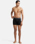 Jockey Ultrasoft Waistband Rib Boxer Brief | Black Navy Charcoal Melange