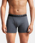 Jockey Ultrasoft Waistband Rib Boxer Brief | Black Navy Charcoal Melange