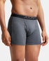 Jockey Ultrasoft Waistband Rib Boxer Brief | Black Navy Charcoal Melange