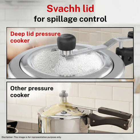 Prestige Nakshatra Svachh Aluminium Inner Lid Pressure Cooker 8 L