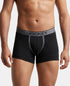Jockey Cotton Rib Solid Trunk with Ultrasoft Waistband | Black