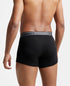 Jockey Cotton Rib Solid Trunk with Ultrasoft Waistband | Black