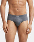 Jockey Cotton Solid Brief with Ultrasoft Concealed Waistband | Charcoal Melange