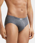 Jockey Cotton Solid Brief with Ultrasoft Concealed Waistband | Charcoal Melange