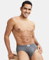 Jockey Cotton Solid Brief with Ultrasoft Concealed Waistband | Charcoal Melange