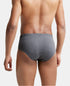 Jockey Charcoal Melange Comfort Cotton Brief - Pack of 3