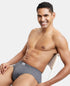 Jockey Charcoal Melange Comfort Cotton Brief - Pack of 3