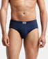 Jockey Cotton Solid Brief with Ultrasoft Concealed Waistband | Deep Navy | Pack of 2