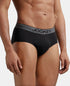 Jockey Cotton Solid Brief with Ultrasoft Waistband | Black