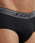 Jockey Cotton Solid Brief with Ultrasoft Waistband | Black