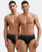Jockey Cotton Solid Brief with Ultrasoft Waistband | Black | Pack of 2