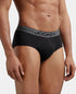 Jockey Cotton Solid Brief with Ultrasoft Waistband | Black | Pack of 2