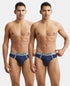 Jockey Cotton Rib Solid Brief with Ultrasoft Waistband | Deep Navy | Pack of 2