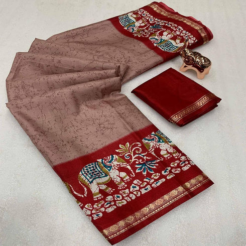 Vasthrlay Ghicha Kalamkari Print
