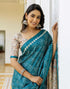 Vasthrlay Bandhani Printed Unstitched Wine Saree