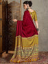 Vasthrlay Printed Tassels Cream Saree