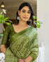 Vasthrlay Bandhani Printed Unstitched Wine Saree