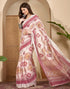 Vasthrlay Womens Printed Unstitched Purple Saree