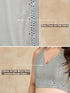 Vasthrlay Siroski Unstitch Grey Ethnic Wear