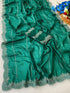 Vasthrlay Blue Embroidery Saree