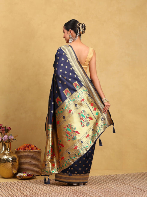 Vasthrlay Banarasi Unstitched Saree
