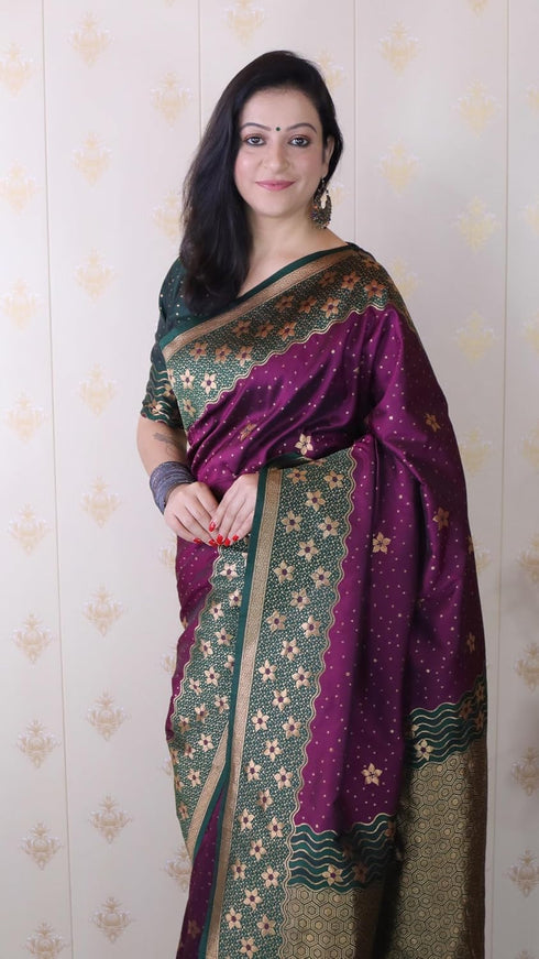 Vasthrlay Kanjivaram Unstitched Blouse Ethnic Wear