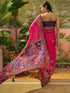 Vasthrlay Womens Weaving Unstitched Green Saree
