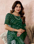 Vasthrlay Womens Cotton Blouse Teal Saree