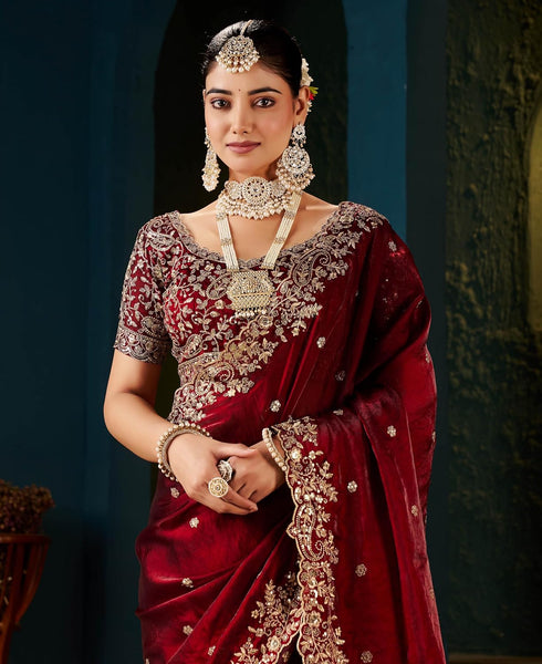 Vasthrlay Embroidered Traditional Embellished Applique Bollywood