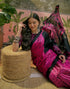 Vasthrlay Womens Printed Unstitched Beige Saree