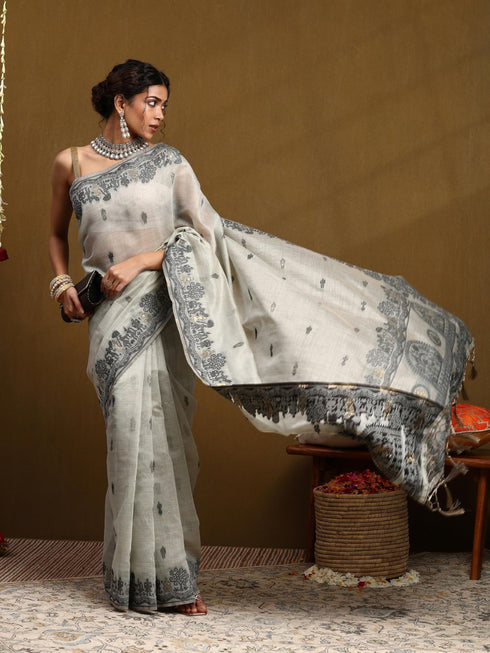 Vasthrlay Cotton Unstitched Saree