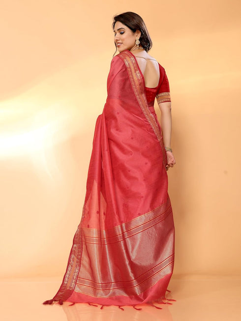 VasthrlayJacquard Boardered Unstitched Mustard Free Ethnic Wear