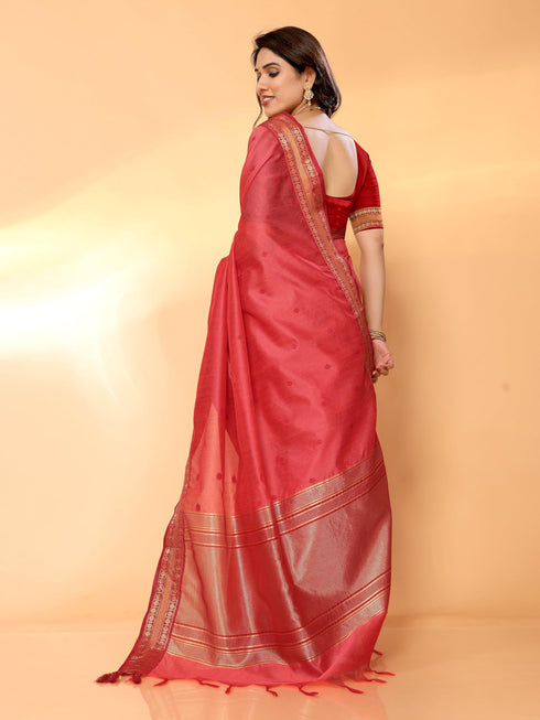 Vasthrlay Jacquard Unstitched Saree