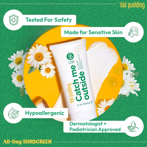 Sol Pudding Kids Sunscreen | SPF 50 PA+++ | UVA UVB
